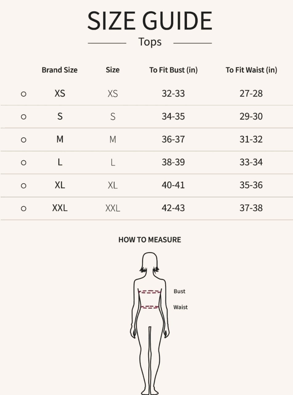 Styled by Deepika size guide